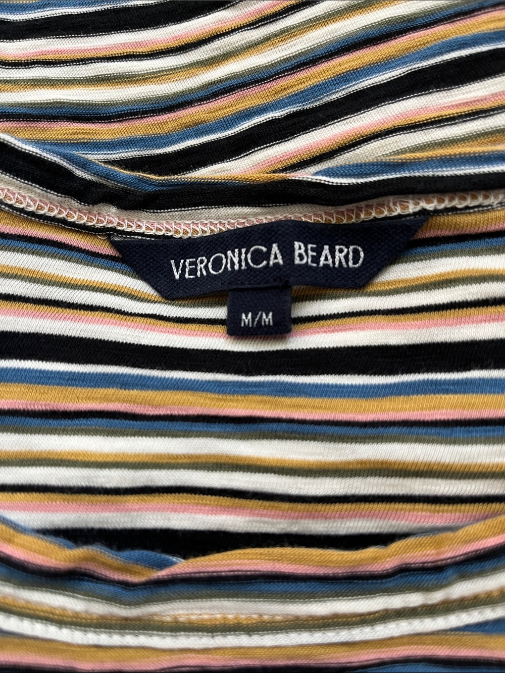 Veronica Beard Multi-Stripe Short Sleeve Tee - Picture 8 of 13